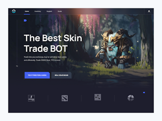 Trade - Trading Game Landing Page