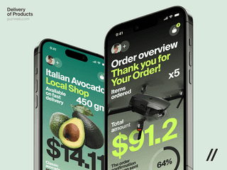 Grocery Delivery Mobile IOS App Design Concept