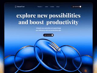 BoostTool modern 3D website