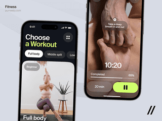 Fitness Mobile IOS App Design Concept