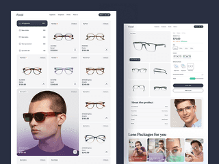 Eyewear Website Design