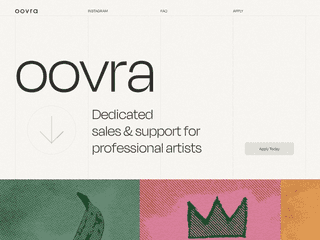 Oovra | Dedicated sales & support for professional artists