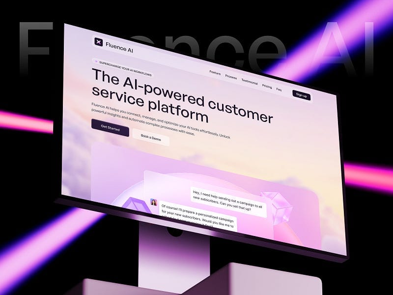 Fluence AI — SaaS & AI Agent Frramer Template