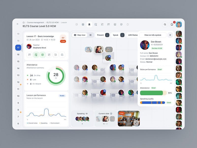 Teaching LMS — Classroom Management Dashboard
