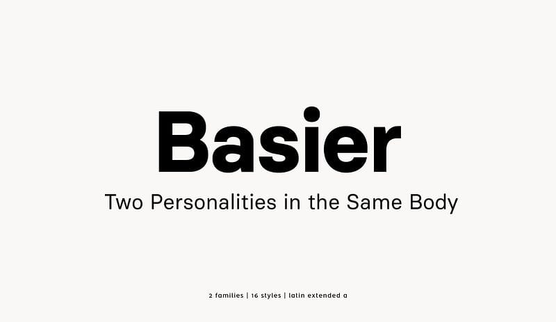 Basier font
