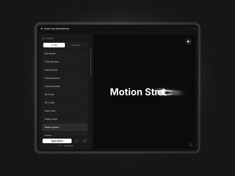 Kinetic Type