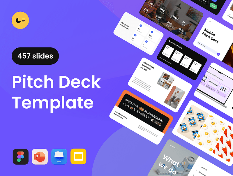 457 Slides Pitch Deck Template