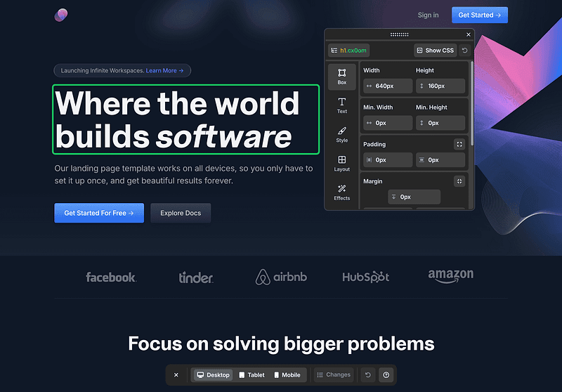 TurboStyle — Visual editor for any website
