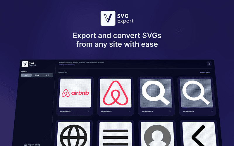 SVG Export — Grab and Convert SVGs Instantly