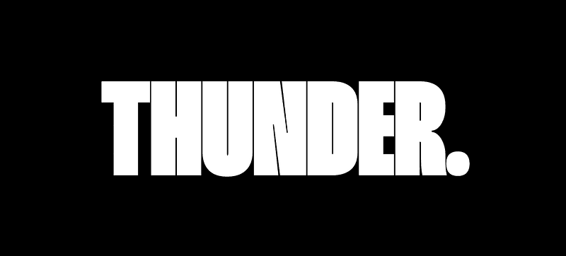 THUNDER is a condensed typeface