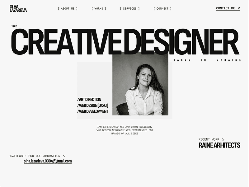 Olha Lazarieva · Creative Designer