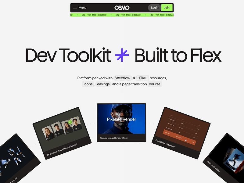 Osmo — Dev Toolkit Built to Flex