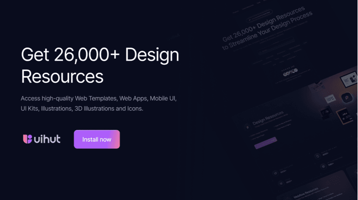 UIHut — UI Kit, Illustrations, 3D Assets