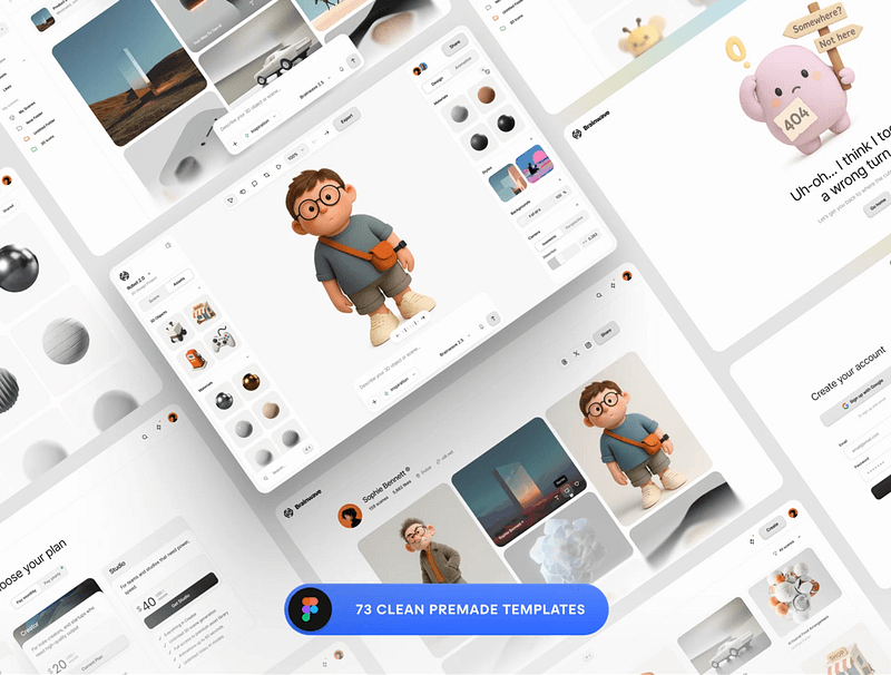 Brainwave 2.0: AI-Powered 3D UI Kit