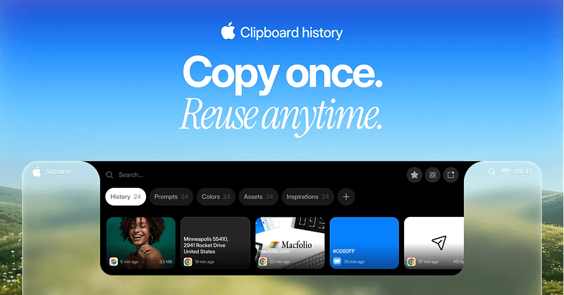 Supaste — Clipboard History Manager for Mac