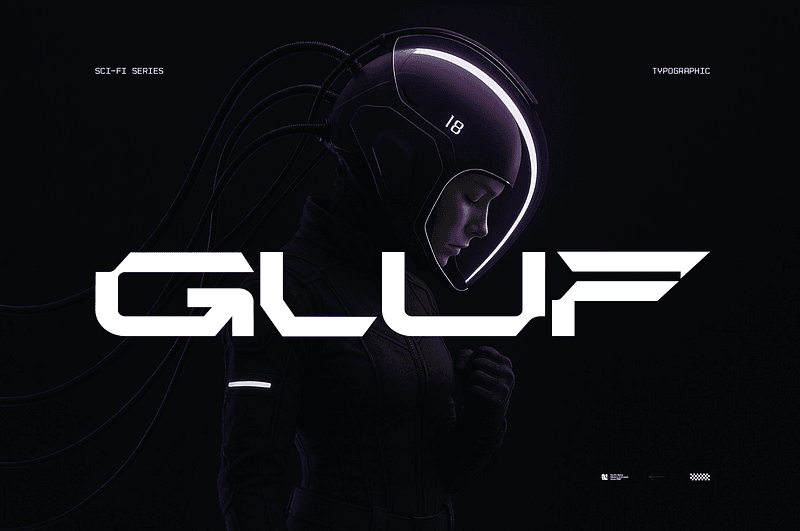 Gluf-Futuristic Font