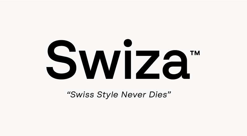 Swiza sans-serif typeface