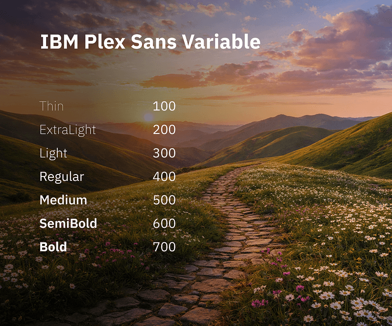 IBM Plex Sans Variable