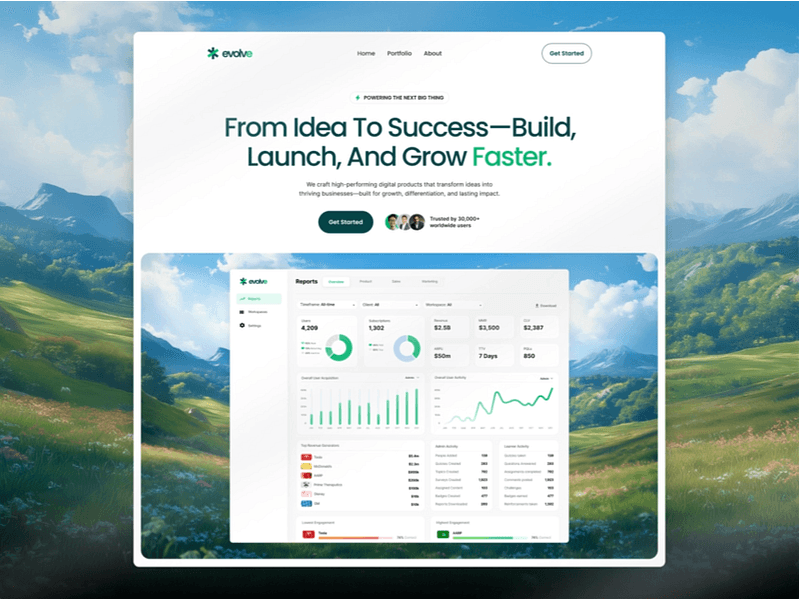 Evolve — SaaS Framer Template