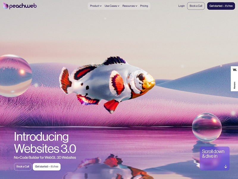 PeachWeb 3D Website Builder