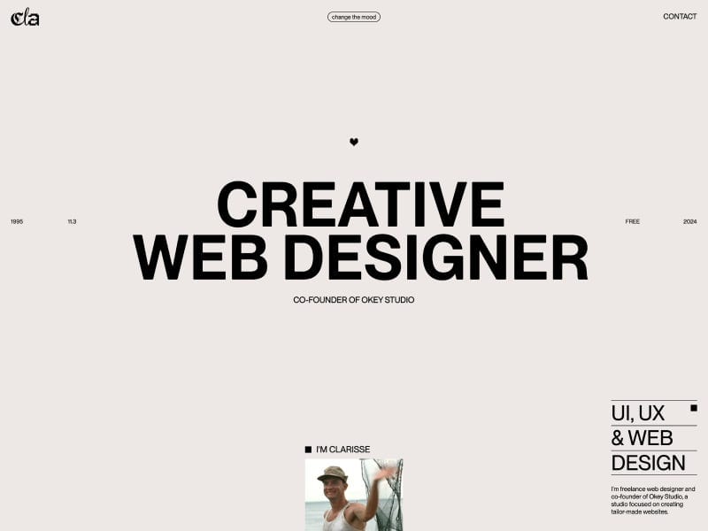 Clarisse Michard | Freelance Webdesigner — Creation of custom websites