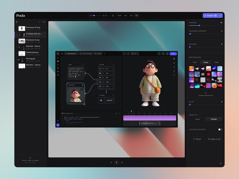 Pixlo — Still images. Moving Story