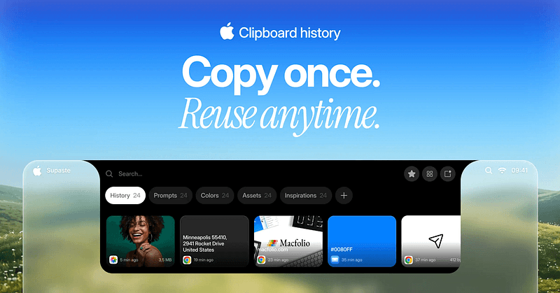 Supaste — Clipboard History Manager for Mac