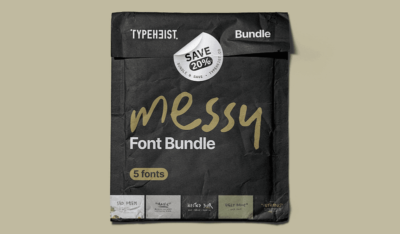 Messy Font Bundle