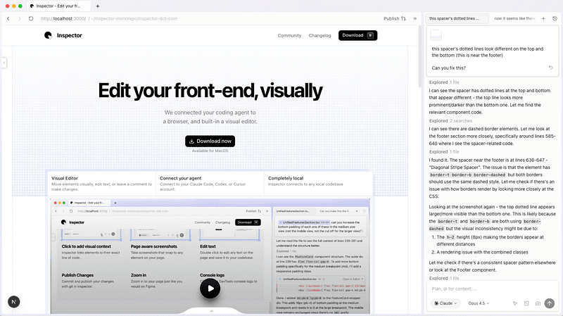Inspector helps designers and product teams analyze live websites and extract structured UI data in seconds. Instead of manually auditing layouts and components, you can inspect real products and turn them into usable design references.
