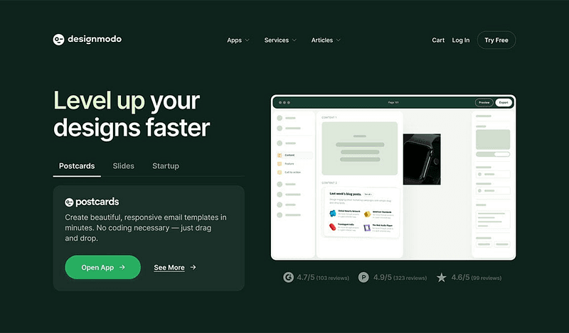 Designmodo: Create Email Newsletter Design & Website