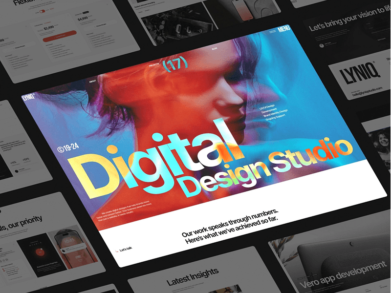 Lyniq — Design agency website template