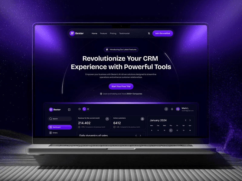 Bester — Dark SaaS Template