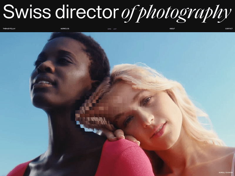 Swiss director of photography — Thibaud Fellay