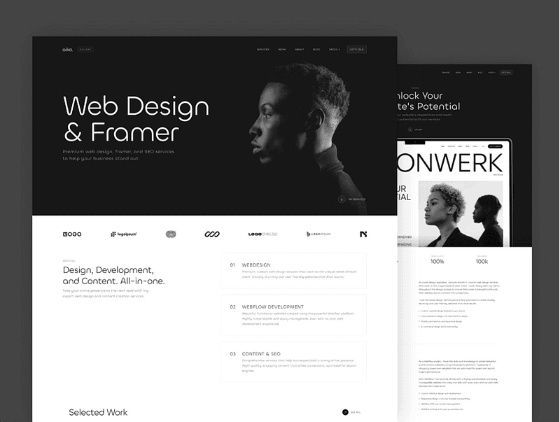 Aiko — Portfolio Framer Template