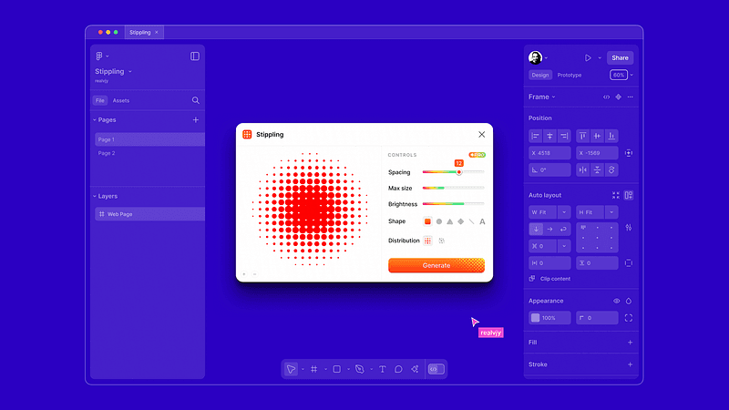 Stippling Figma plugin
