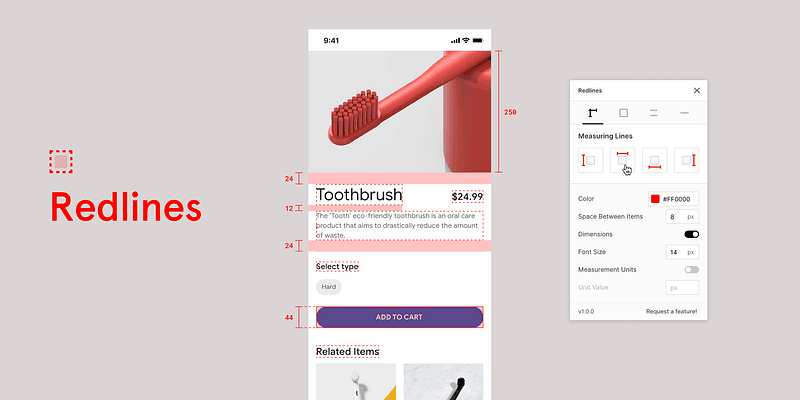 Redline Figma plugin