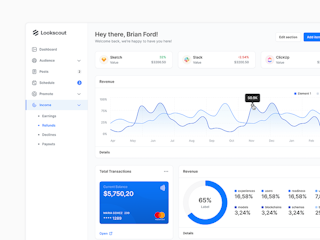 SaaS Dashboard - Lookscout Design System