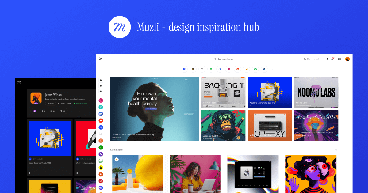 design inspiration hub delivering new ideas on every tab.